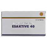 エサクティブ40 Esaktive 40,　ネキシウム ジェネリック, エソメプラゾール, 40mg, 錠 箱